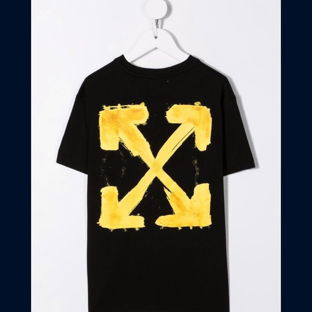Off white toddler boy shirt